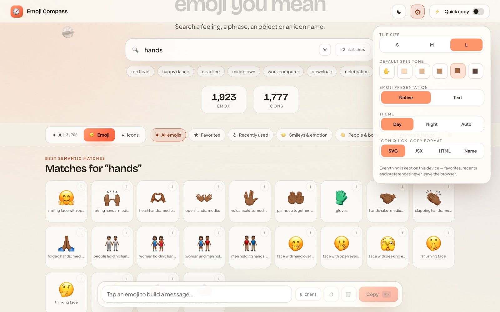  Emoji Compass